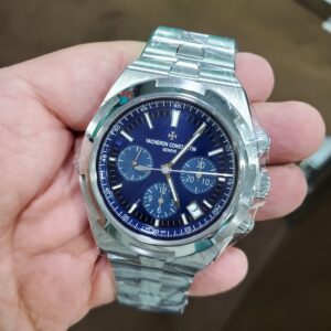 Vacheron Constantin X55A9467 Overseas Chronograph Automatic Blue Dial Men's  Watch 5500V/110A-B148. 42.5mm Like New 2019 Box/Papers