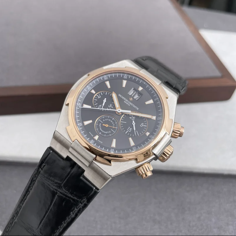 Vacheron Constantin Overseas Chronograph 18k Rose Gold ref. 49150/000R-9338  – Full set, Superb condition - ChronoTimepieces