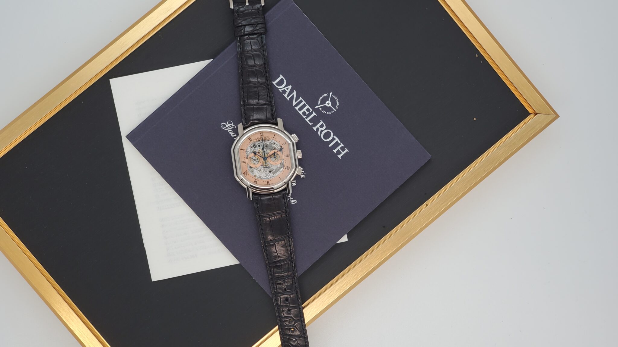 Daniel Roth Master Chronograph Skeleton 447.X.60.041.CN.BA Rare Salmon ...